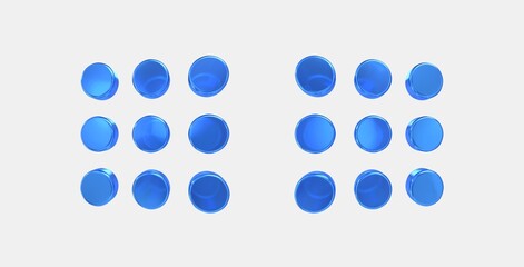 apps 3D icon on isolate white background