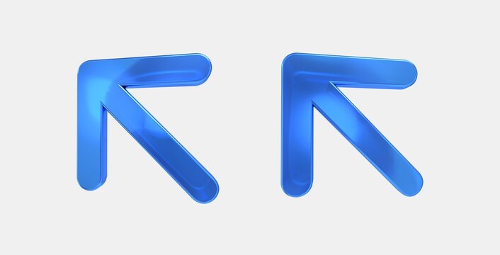 arrow insert 3D icon on isolate white background