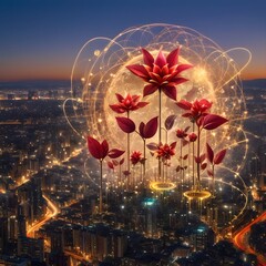 Neon Bloom: Rise of the Techno-Flora