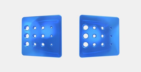 blur linear 3D icon on isolate white background