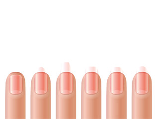 Fingernails manicure