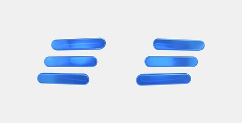 Obraz premium clear all 3D icon on isolate white background