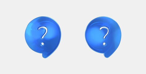 contact support 3D icon on isolate white background