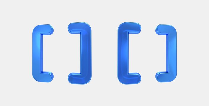 data array 3D icon on isolate white background