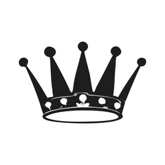 Vactor Crown Flat Design Royal crown gold & black and white Classic crown