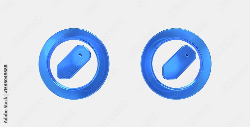 Poster draft orders 3d icon on isolate white background