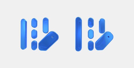 edit road 3D icon on isolate white background