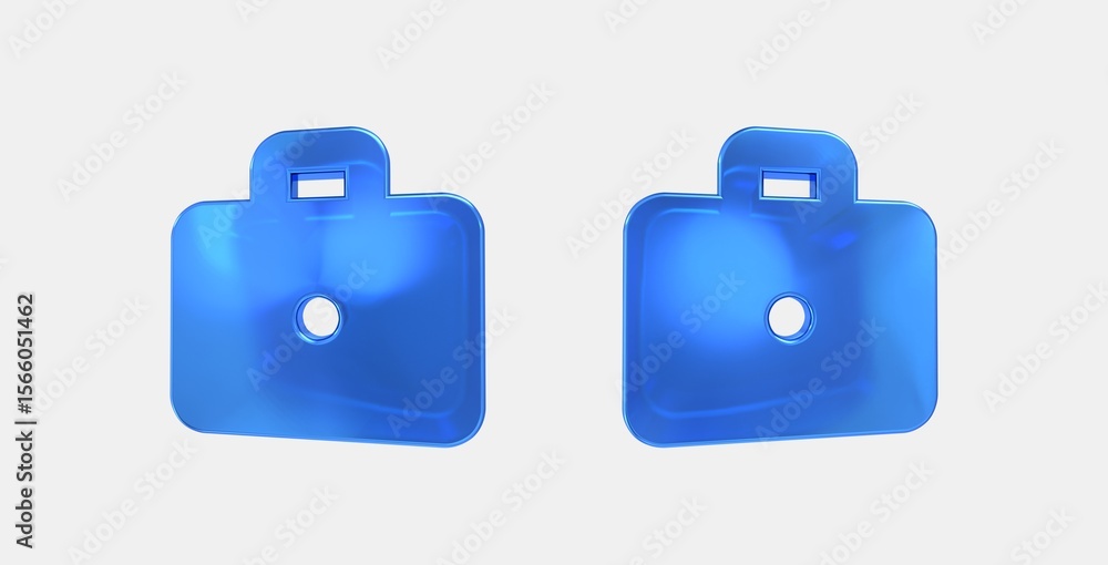 Poster enterprise 3d icon on isolate white background