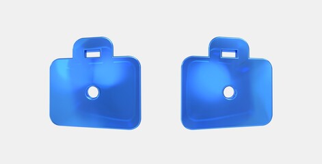 enterprise 3D icon on isolate white background