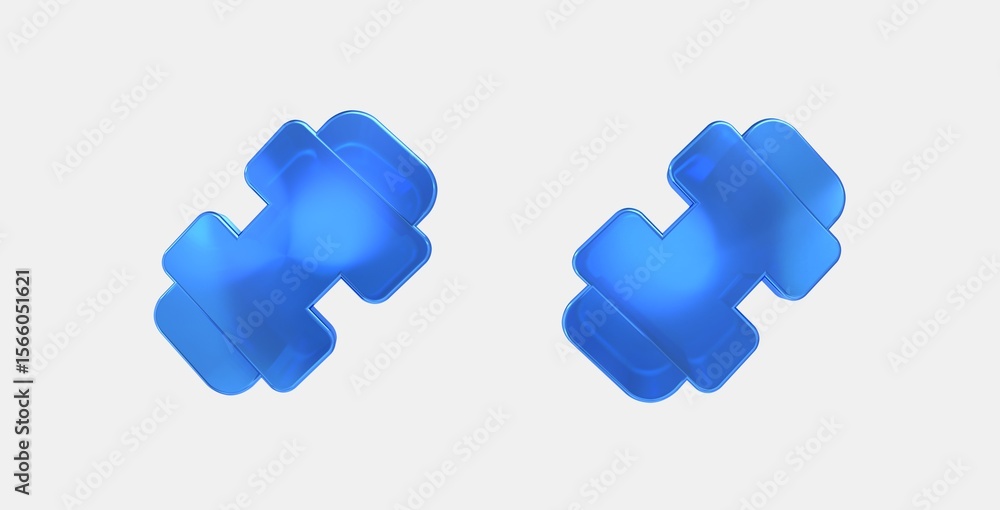 Poster exercise 3d icon on isolate white background