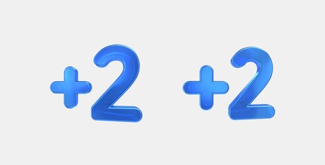 exposure plus 2 3D icon on isolate white background