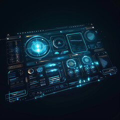 Fototapeta premium Fintech Dashboard: Financial Data and Digital Trading Interface,Neural Network: AI Brain Connectivity and Data Flow,Digital Brain: AI Intelligence and Electric Thought Pulses