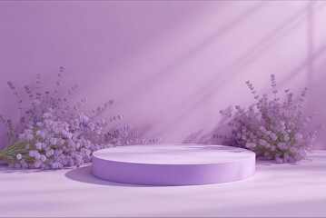 lavender flowers in a glass vase