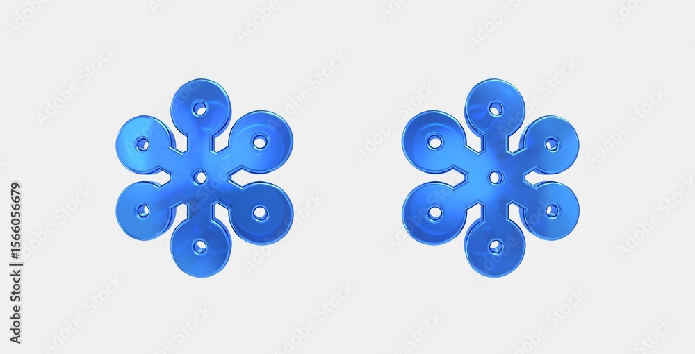 Aufkleber graph 3d icon on isolate white background
