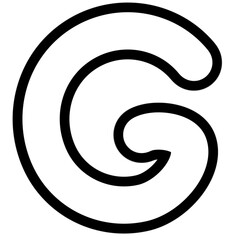 letter G outline