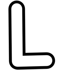 letter L outline