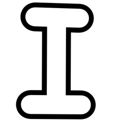 letter I outline