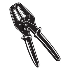 Obraz premium Vector illustration of a locking pliers tool isolated on a white background for design