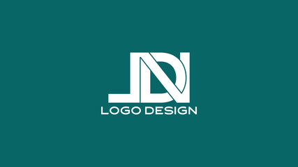 Clean and bold LDN monogram logo with smooth curves and flat design, perfect for real estate, fashion brands, or professional startups