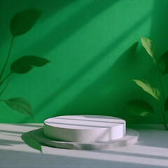 green background  and green leaf
