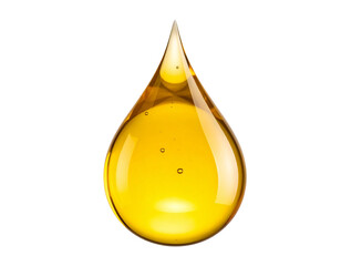 A oil drop isolated on transparent background. PNG.