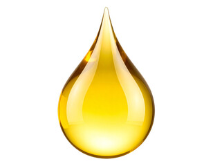 A oil drop isolated on transparent background. PNG.