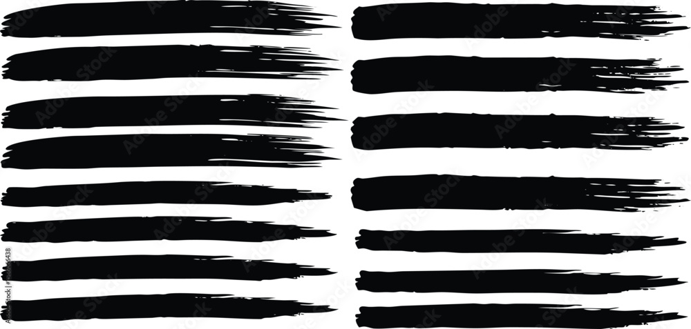 Poster a dynamic black and white vector illustration of paint brush strokes and ink splashes creates an art