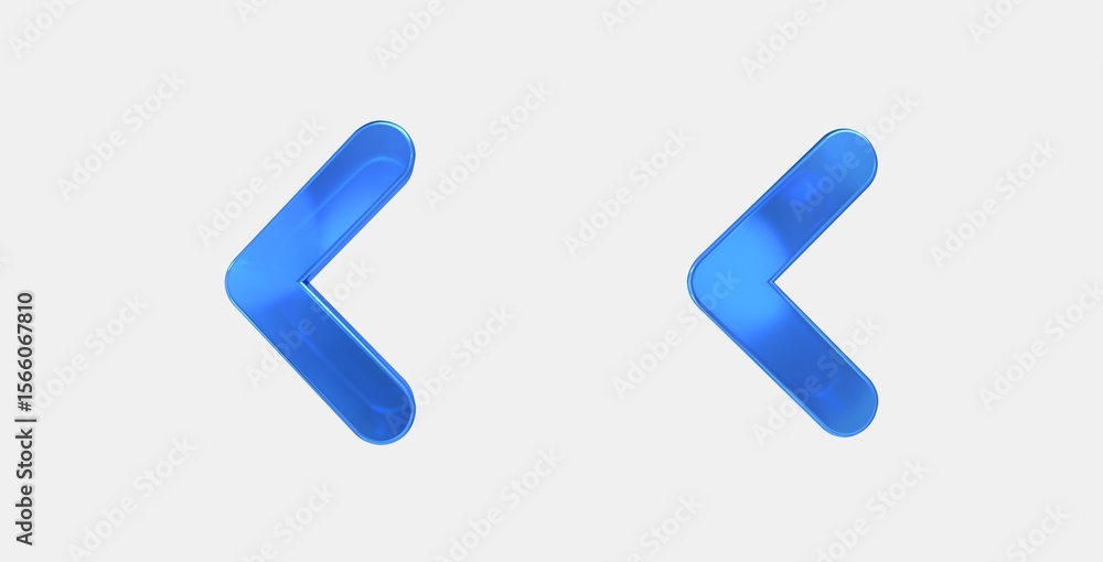 Poster navigate before 3d icon on isolate white background