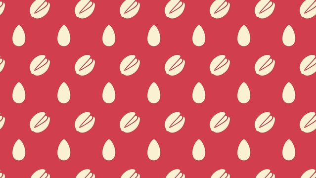 Vector dry fruits pattern design multicoloured