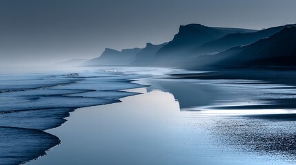 Fototapeta premium Calm seascape at dawn hour