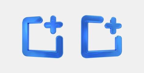 Obraz premium new window 3D icon on isolate white background