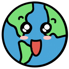 a cute drawing of the earth