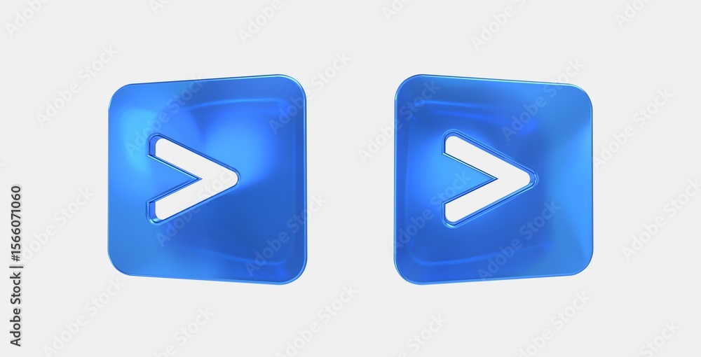 Poster outbox alt 3d icon on isolate white background
