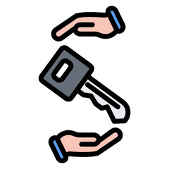 Closed End Lease icon vector image. Can be used for Automotive Dealership.