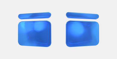 page header 3D icon on isolate white background