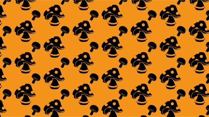 vector mushrooms pattern design