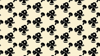 Fototapeta premium vector mushrooms pattern design