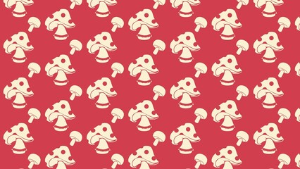 vector mushrooms pattern design