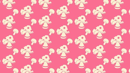 vector mushrooms pattern design