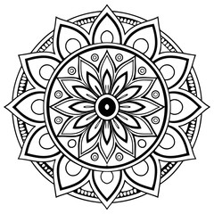 Mandala vector design for digital art prints