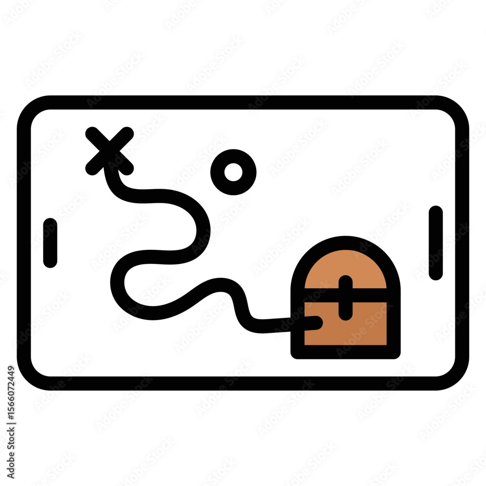 Poster adventure game icon vector image. can be used for game development.