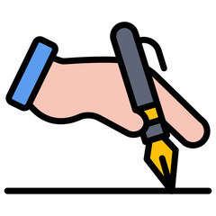 Speech Writing icon vector image. Can be used for Public Relations Agency.