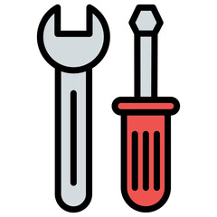 Tools icon vector image. Can be used for Public Relations Agency.