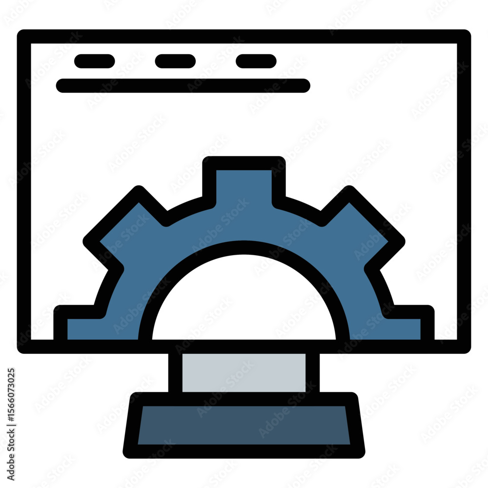 Aufkleber system requirements icon vector image. can be used for game development.
