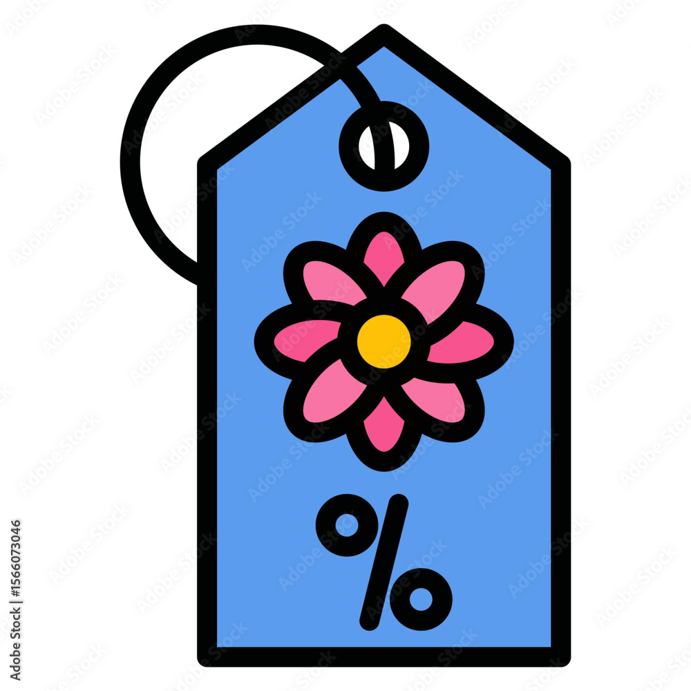 Poster spring sale icon vector image. can be used for game development.