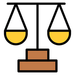 Checks And Balances icon vector image. Can be used for Politics.