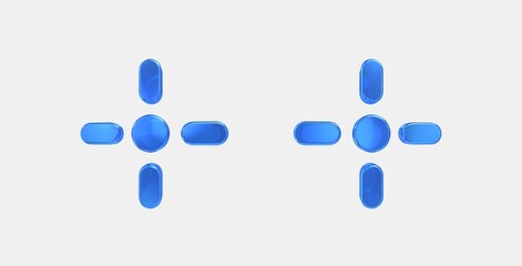 point scan 3D icon on isolate white background