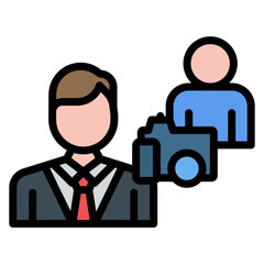 Photo Opportunity icon vector image. Can be used for Politics.