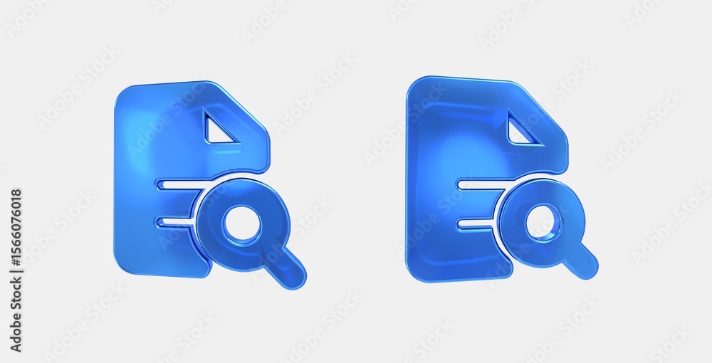 Poster quick reference all 3d icon on isolate white background