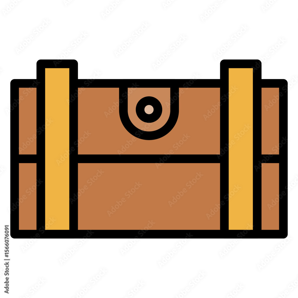 Poster loot crate icon vector image. can be used for battle royale.